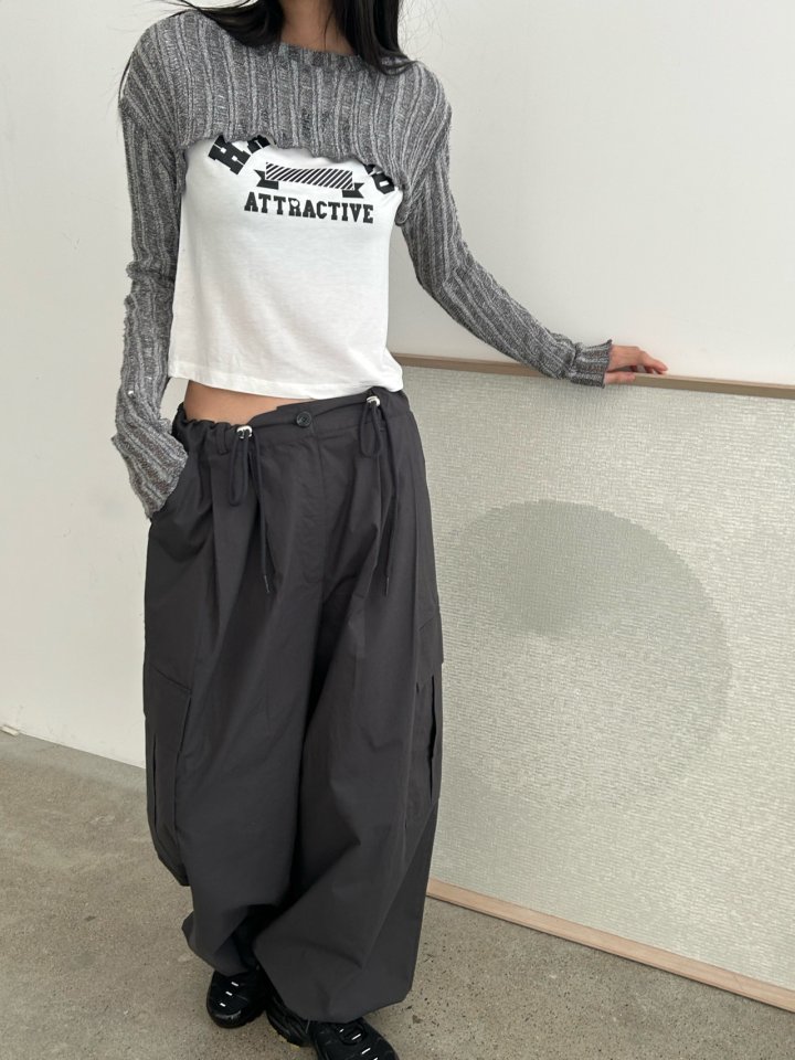 Buckle - Korean Women Fashion - #momslook - Pin Crop Knit - 9