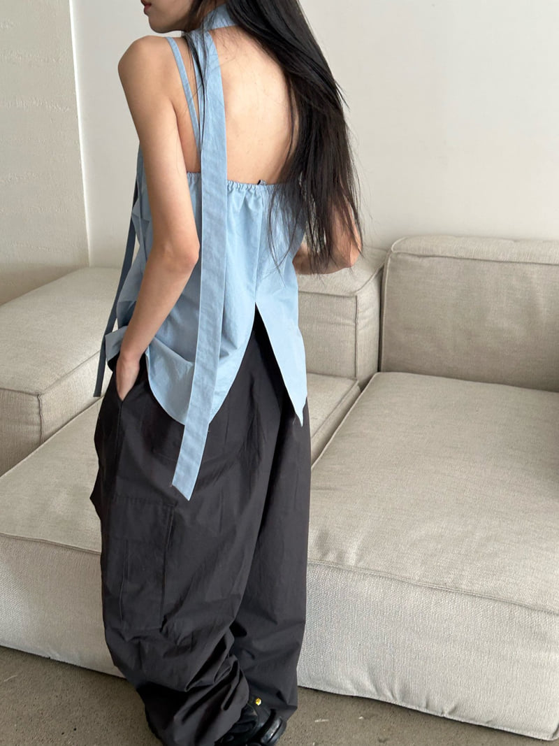 Buckle - Korean Women Fashion - #momslook - Tai Sleeveless Blouse - 11
