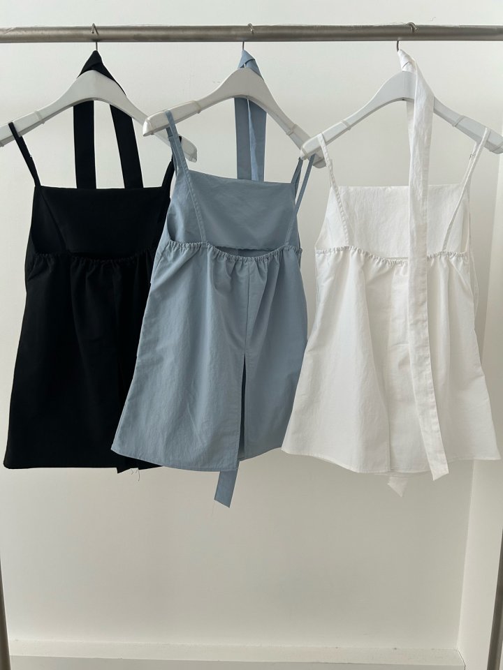 Buckle - Korean Women Fashion - #momslook - Tai Sleeveless Blouse - 3