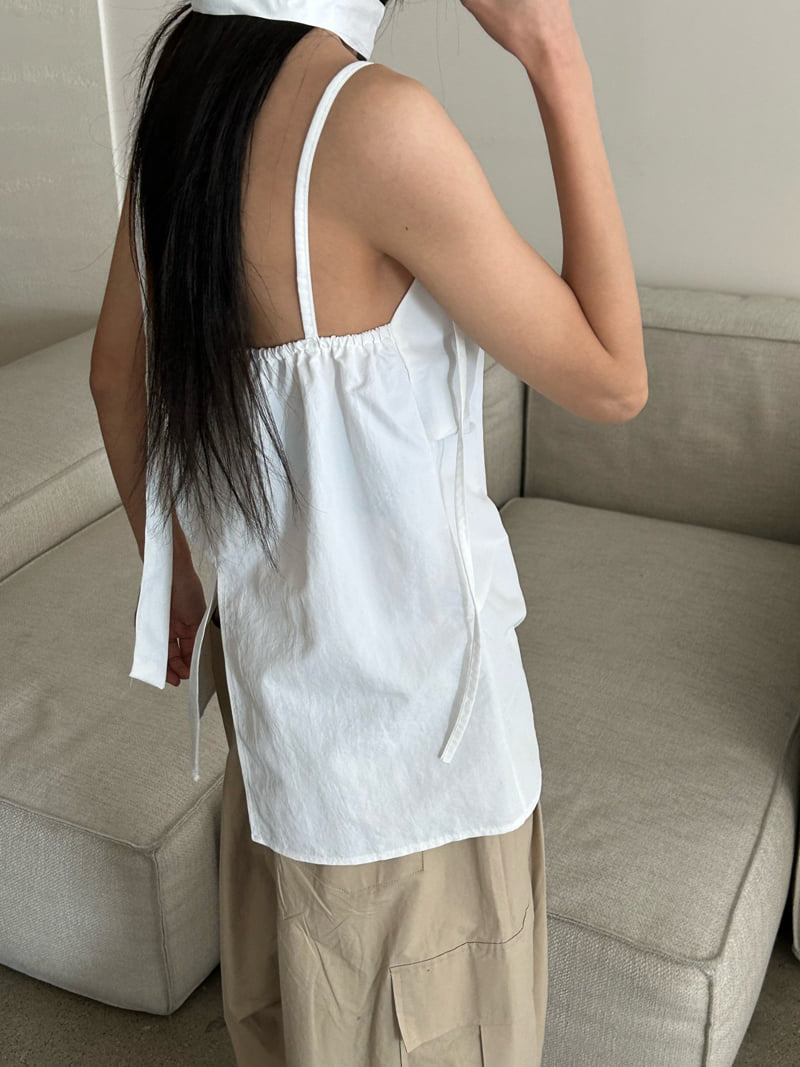 Buckle - Korean Women Fashion - #momslook - Tai Sleeveless Blouse - 7