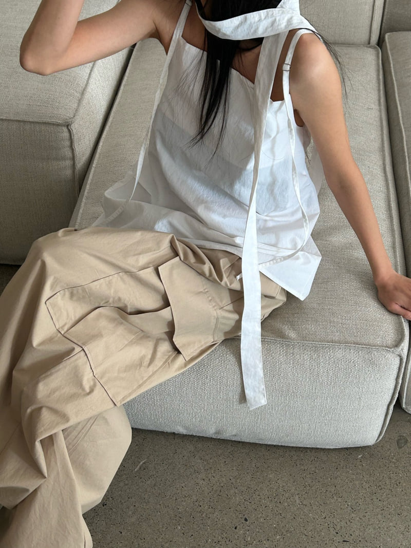Buckle - Korean Women Fashion - #momslook - Tai Sleeveless Blouse - 9