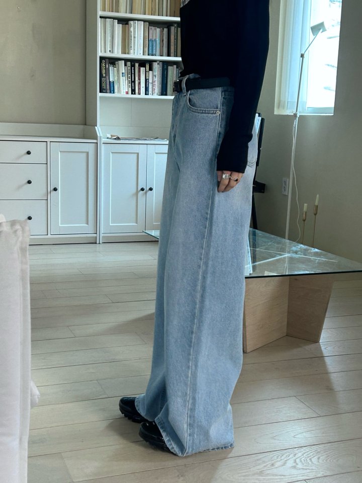 Buckle - Korean Women Fashion - #momslook - High Wide Denim Pants - 10