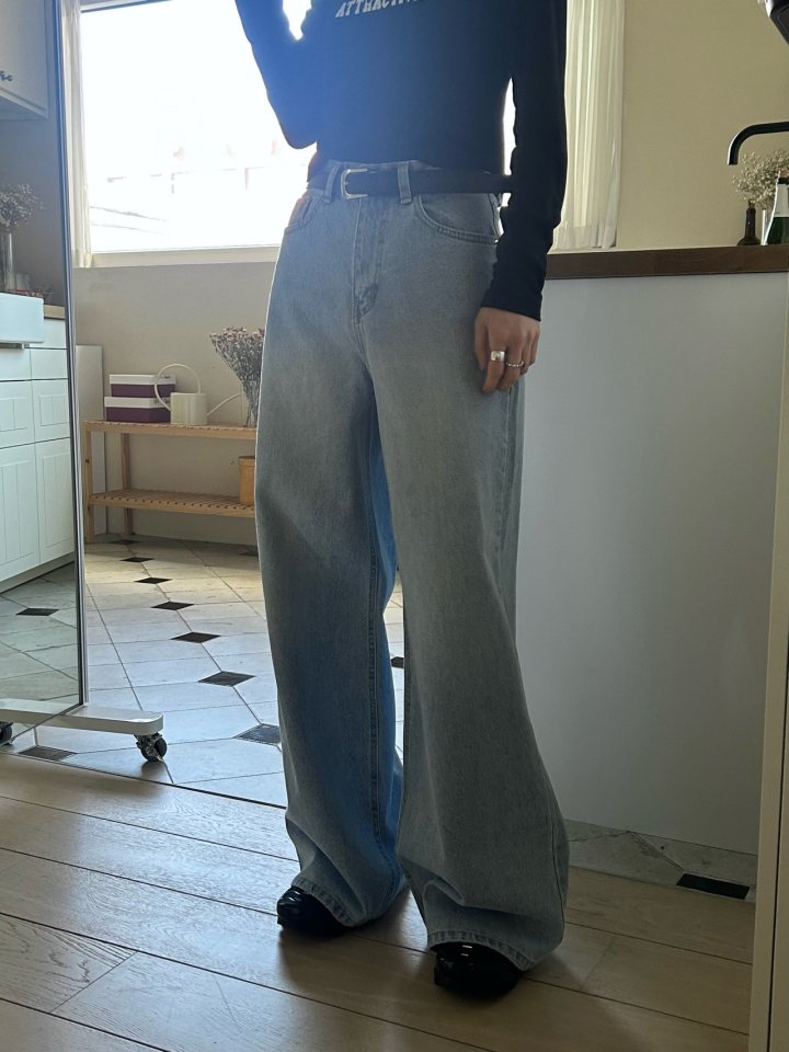 Buckle - Korean Women Fashion - #momslook - High Wide Denim Pants - 12