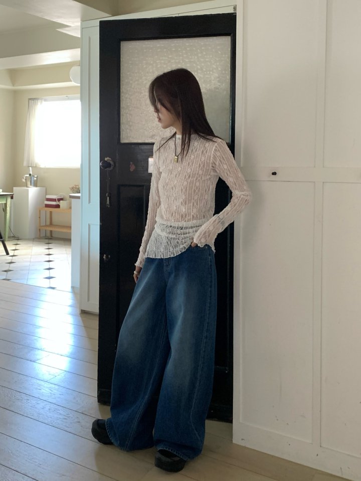 Buckle - Korean Women Fashion - #momslook - High Wide Denim Pants - 8