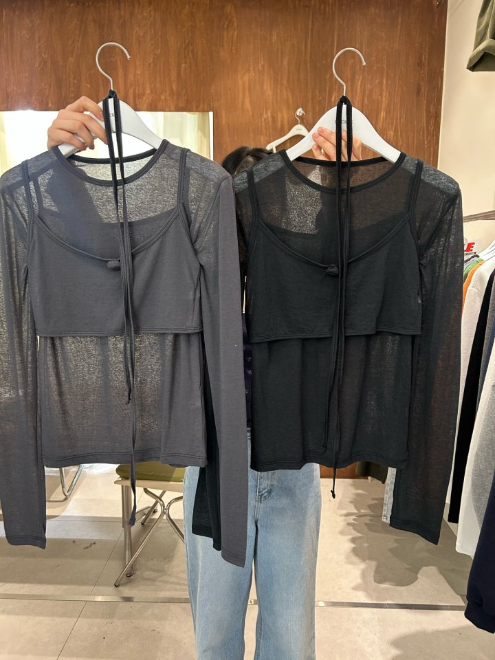 Buckle - Korean Women Fashion - #momslook - Rose Layered Tee - 5