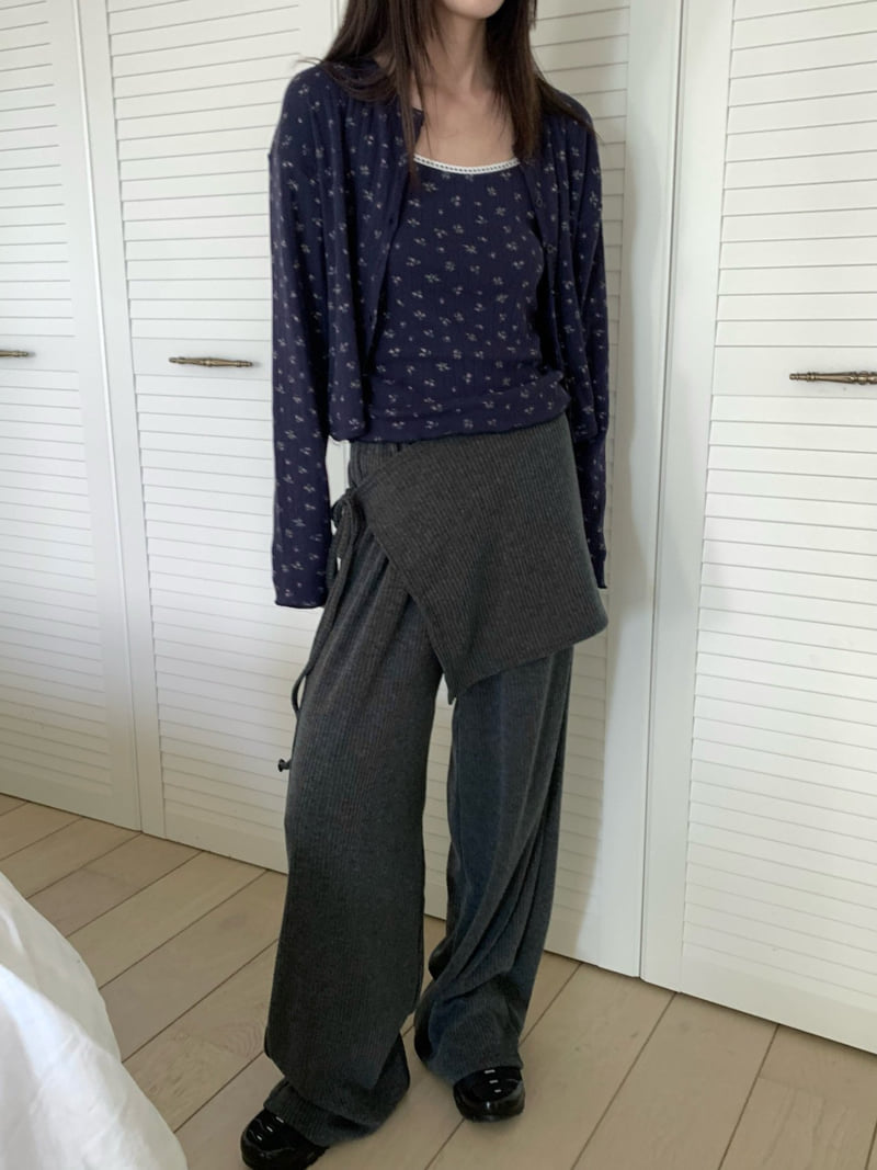 Buckle - Korean Women Fashion - #momslook - Soft Rib Wrap Pants - 9