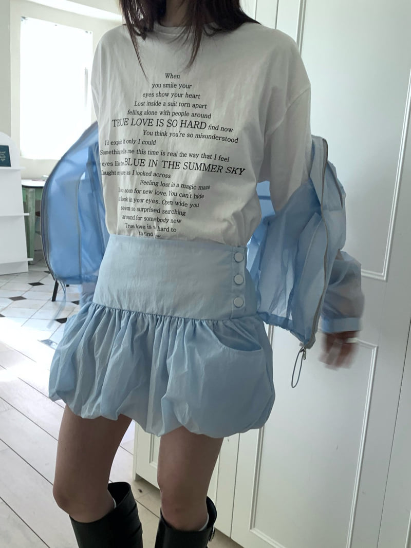 Buckle - Korean Women Fashion - #momslook - Hard Lettering Box Tee - 10