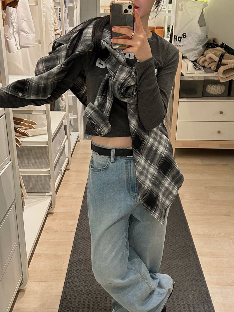 Buckle - Korean Women Fashion - #pursuepretty - From Check Shirt - 5