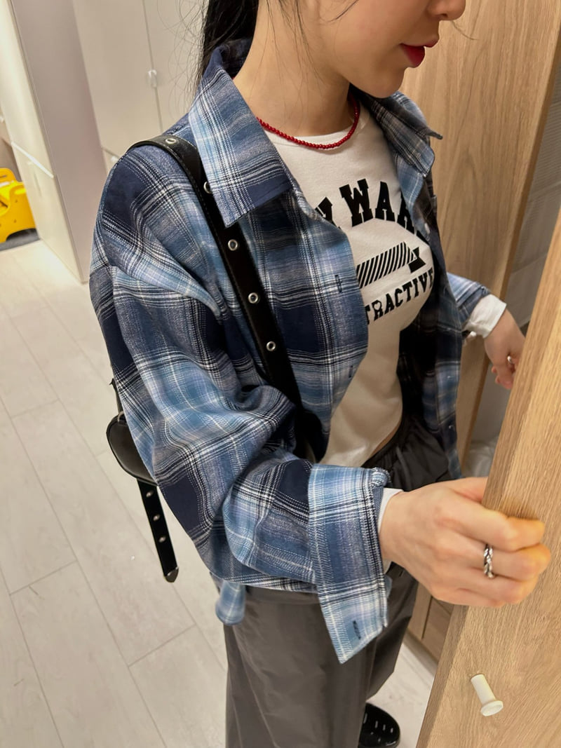 Buckle - Korean Women Fashion - #restrostyle - From Check Shirt - 6
