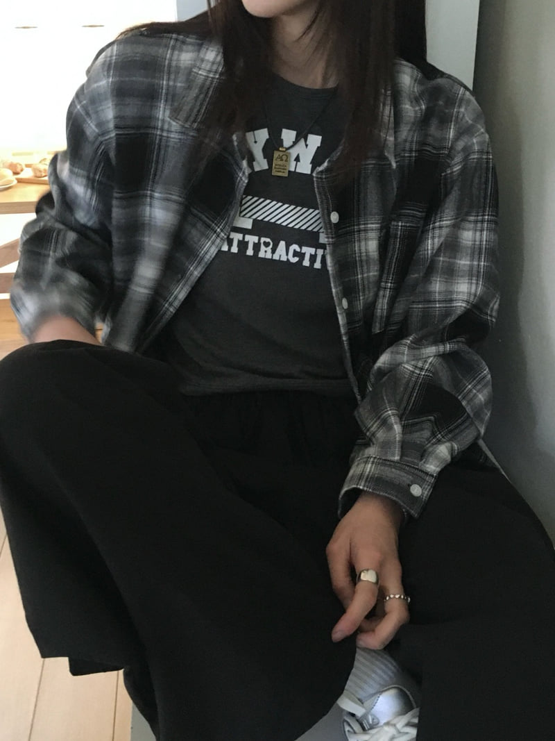 Buckle - Korean Women Fashion - #romanticstyle - From Check Shirt - 7