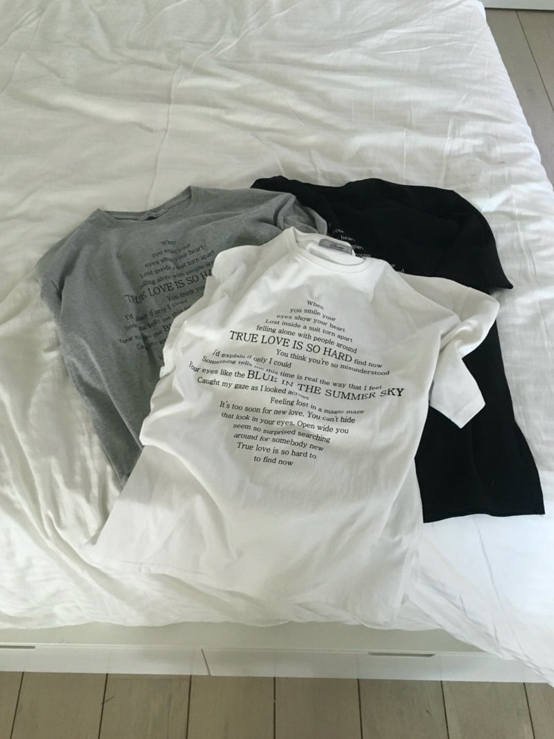 Buckle - Korean Women Fashion - #shopsmall - Hard Lettering Box Tee