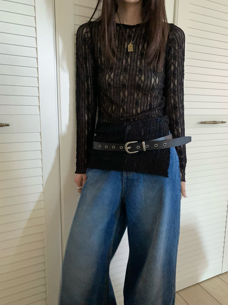Buckle - Korean Women Fashion - #thatsdarling - Margaret Lace Tee - 6