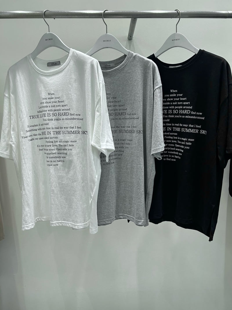 Buckle - Korean Women Fashion - #thelittlethings - Hard Lettering Box Tee - 3