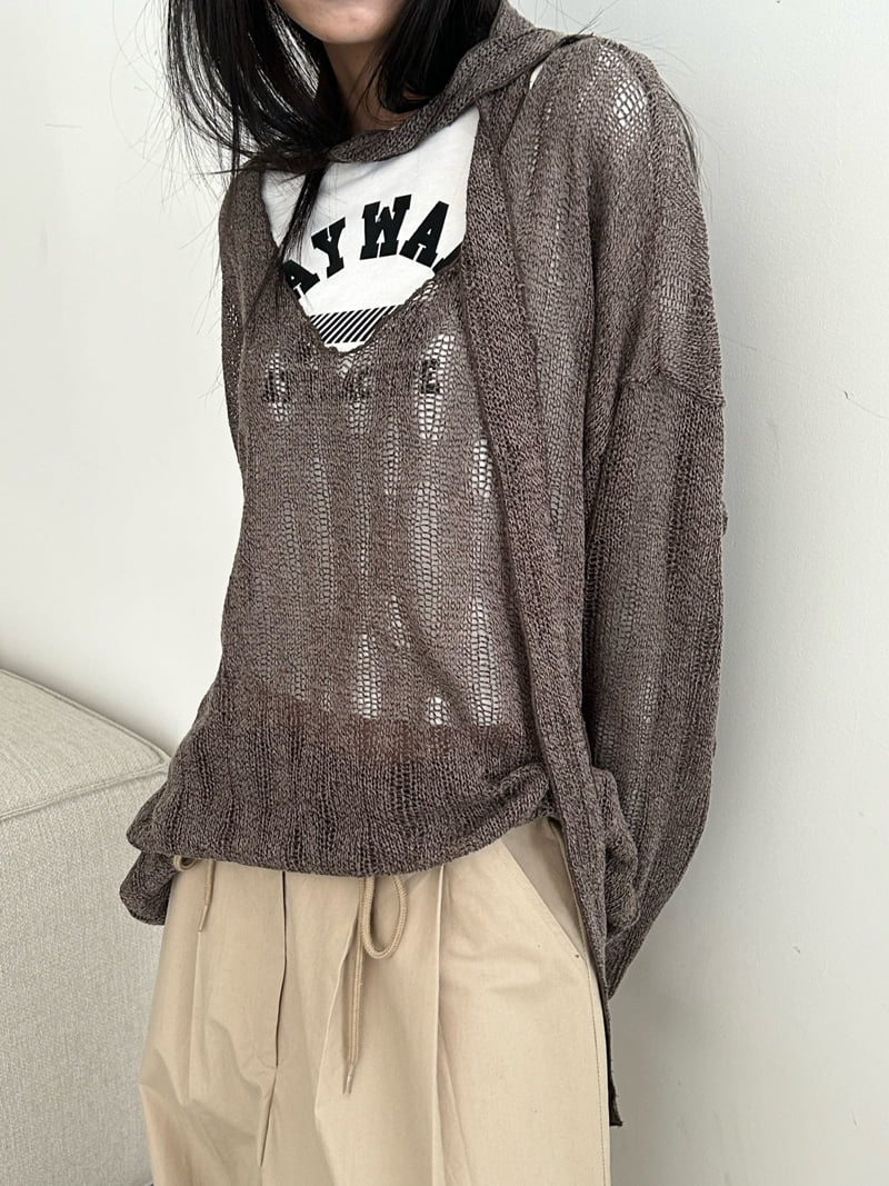 Buckle - Korean Women Fashion - #womensfashion - Damage Knit - 3