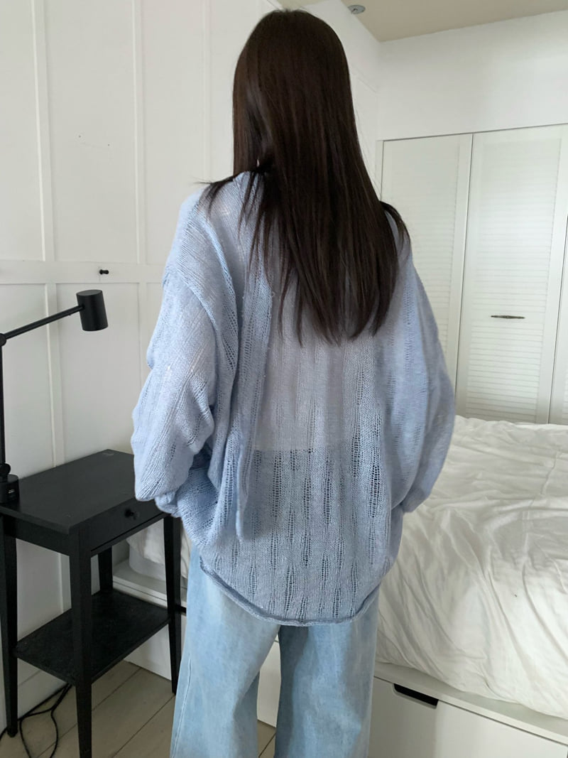 Buckle - Korean Women Fashion - #womensfashion - Damage Knit - 9