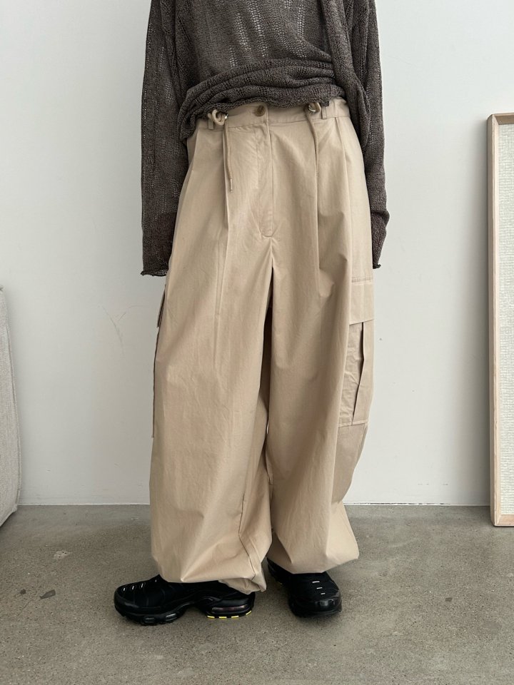Buckle - Korean Women Fashion - #womensfashion - Woody Wide Cargo Pants - 7