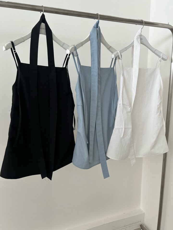 Buckle - Korean Women Fashion - #womensfashion - Tai Sleeveless Blouse - 2