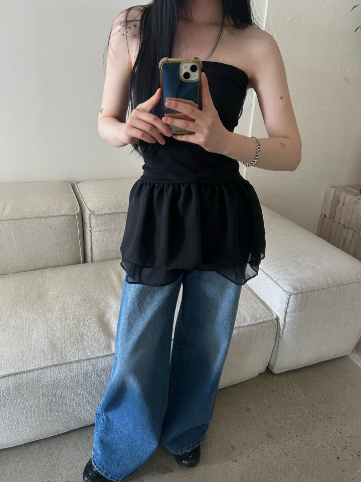 Buckle - Korean Women Fashion - #momslook - Bunny Cancan Top - 4