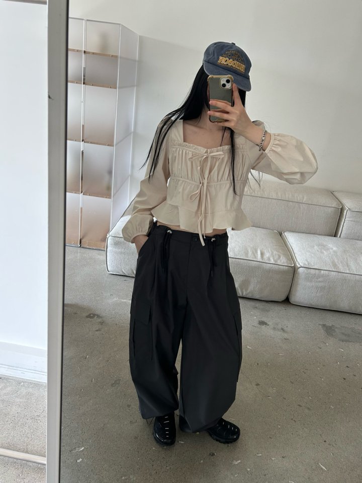 Buckle - Korean Women Fashion - #womensfashion - Ebony Shirring Blouse - 8