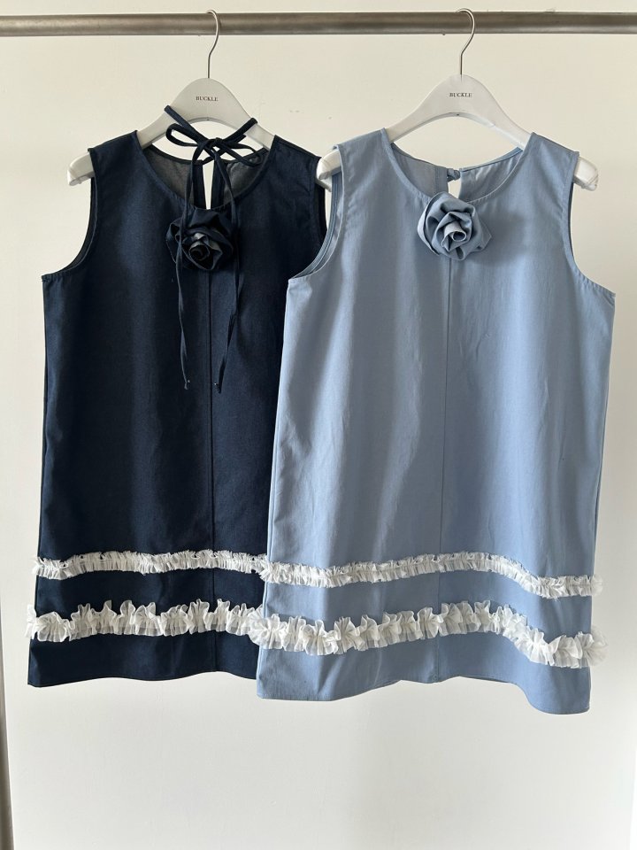 Buckle - Korean Women Fashion - #womensfashion - Denim Mini One-piece