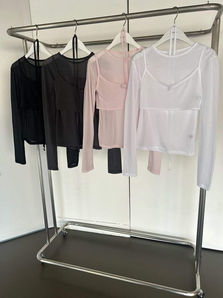 Buckle - Korean Women Fashion - #womensfashion - Rose Layered Tee - 2