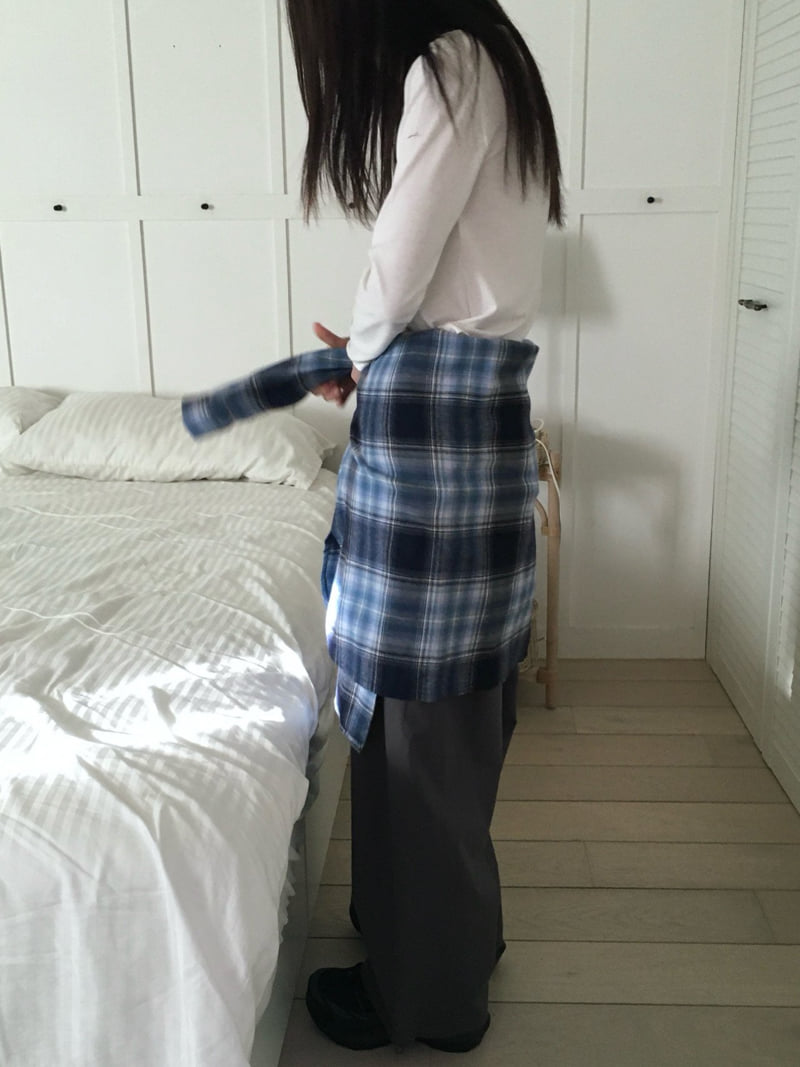 Buckle - Korean Women Fashion - #womensfashion - From Check Shirt - 12