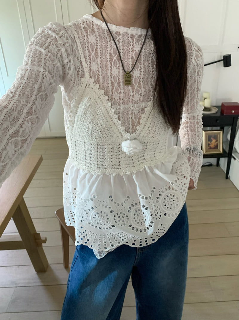 Buckle - Korean Women Fashion - #womensfashion - Rose Brooch Sleeveless - 10