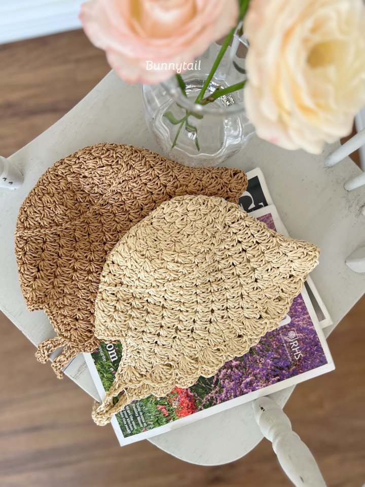 Bunnytail - Korean Baby Fashion - #babyoutfit - Raffia Bonnet