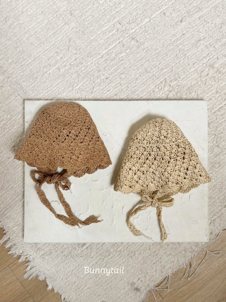 Bunnytail - Korean Baby Fashion - #babyoutfit - Raffia Bonnet - 2