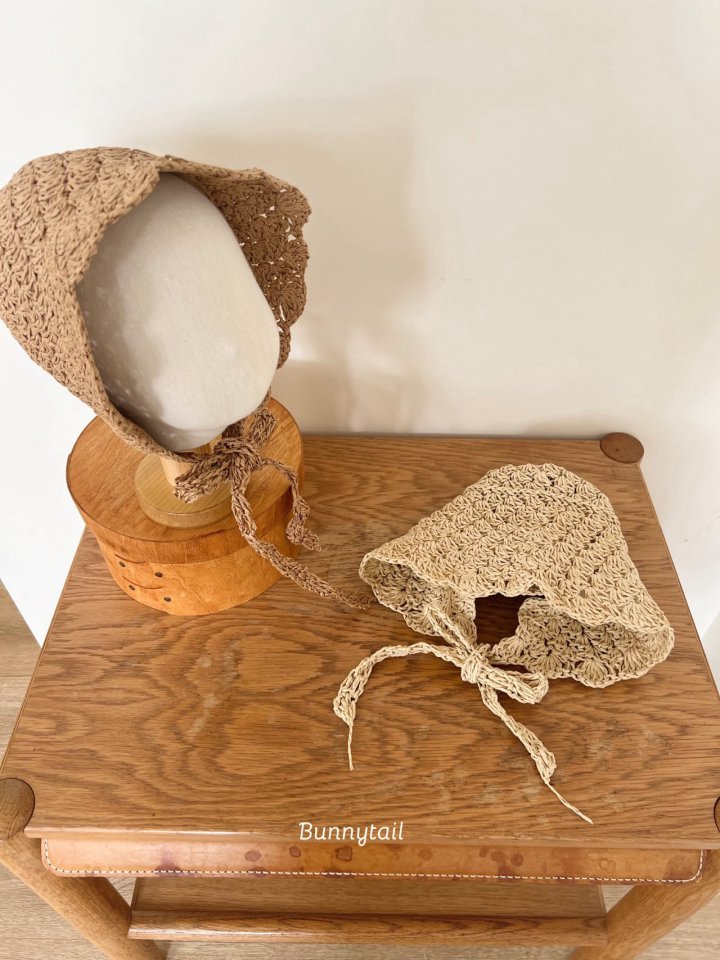 Bunnytail - Korean Baby Fashion - #babywear - Raffia Bonnet - 3