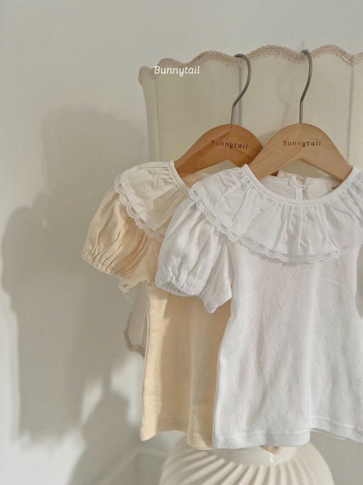Bunnytail - Korean Children Fashion - #childofig - Petit Frill Tee - 7
