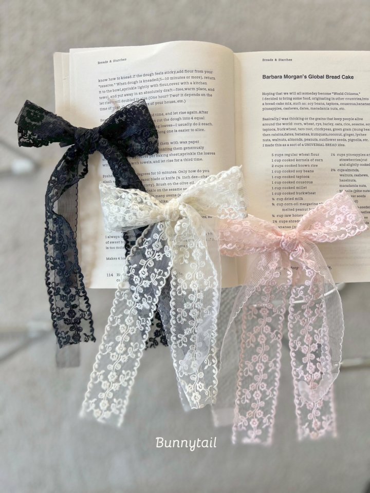 Bunnytail - Korean Children Fashion - #childofig - Cherry Blossoms Ribbon Pin - 2
