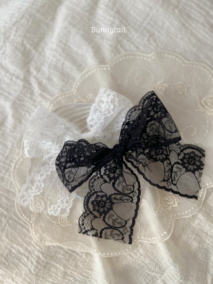 Bunnytail - Korean Children Fashion - #childrensboutique - Lace Ribbon Pin