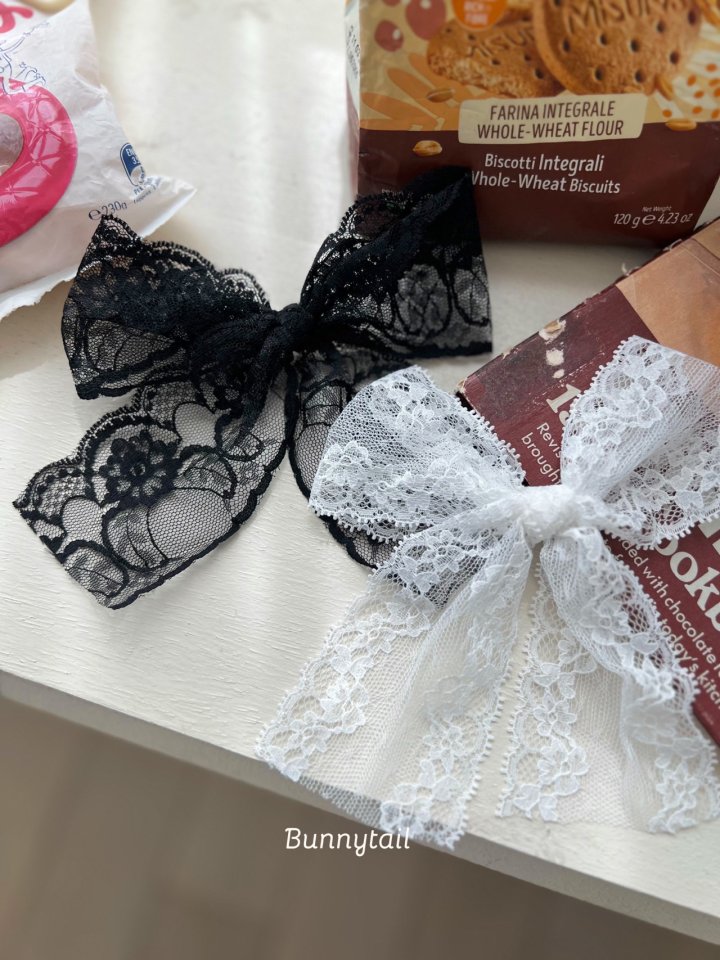 Bunnytail - Korean Children Fashion - #designkidswear - Lace Ribbon Pin - 2