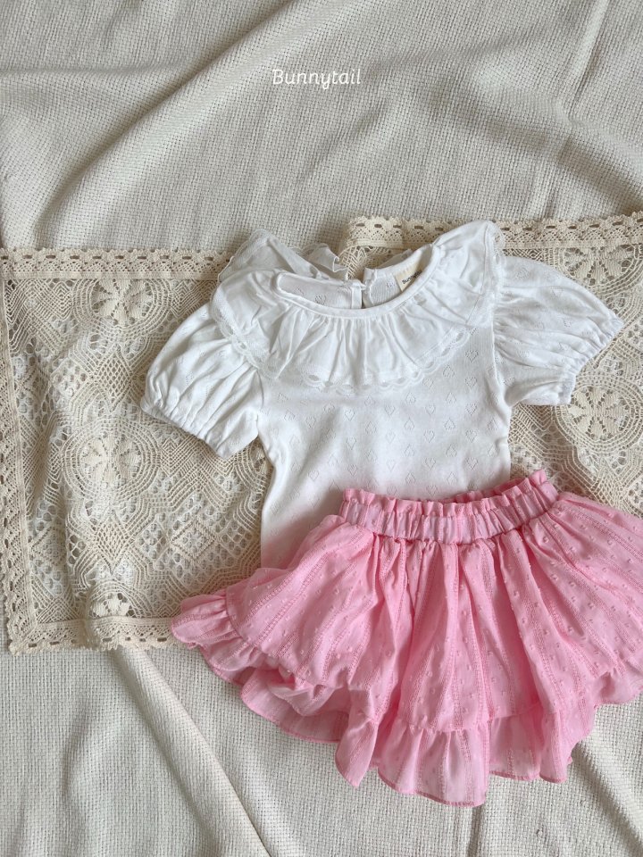 Bunnytail - Korean Children Fashion - #fashionkids - Petit Frill Tee - 11
