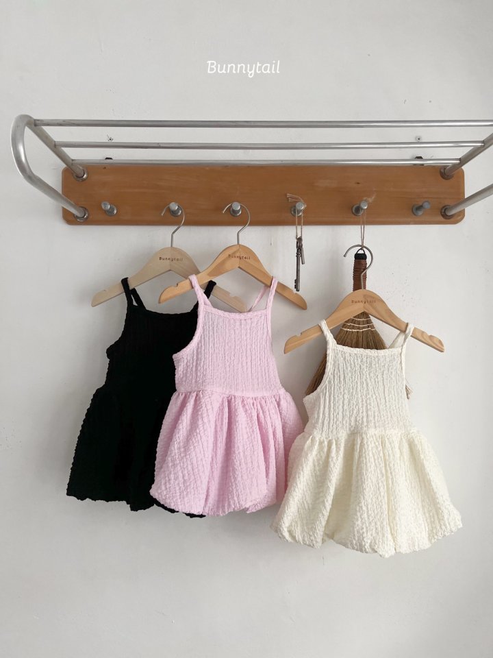 Bunnytail - Korean Children Fashion - #kidsshorts - Pong Pong Balloon One-piece - 3
