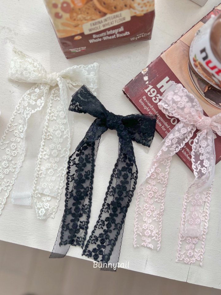 Bunnytail - Korean Children Fashion - #kidsshorts - Cherry Blossoms Ribbon Pin - 7