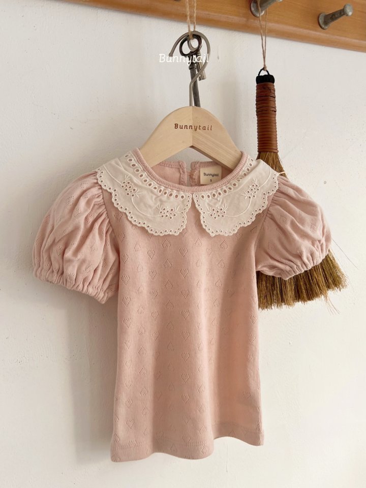 Bunnytail - Korean Children Fashion - #minifashionista - Love Collar Tee - 5