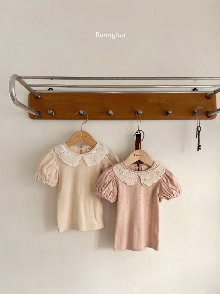 Bunnytail - Korean Children Fashion - #prettylittlegirls - Love Collar Tee - 6