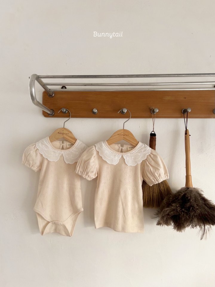 Bunnytail - Korean Children Fashion - #todddlerfashion - Love Collar Tee - 7