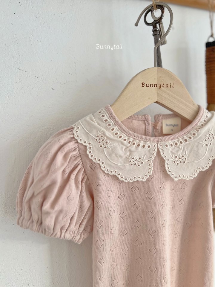 Bunnytail - Korean Children Fashion - #toddlerclothing - Love Collar Tee - 8