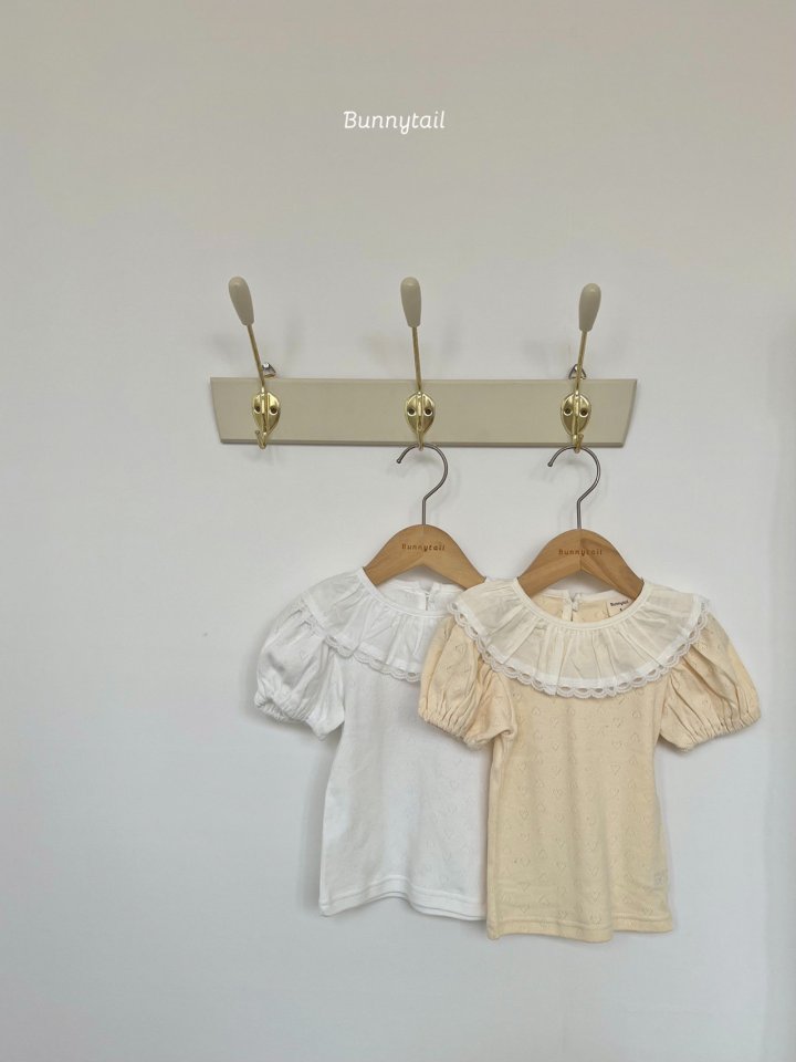 Bunnytail - Korean Children Fashion - #toddlerclothing - Petit Frill Tee - 5