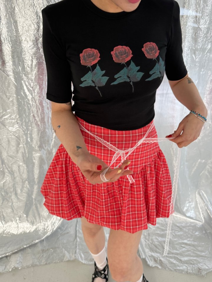 Chavi - Korean Women Fashion - #momslook - Rose Padded Tee - 7