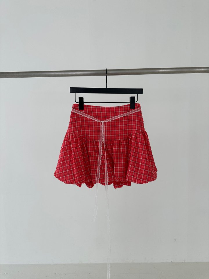 Chavi - Korean Women Fashion - #momslook - Cutie Check Skirt