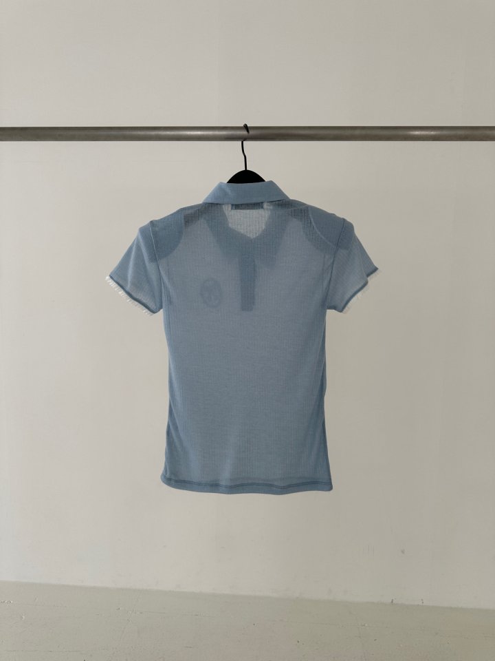 Chavi - Korean Women Fashion - #momslook - Ribbon Collar Tee - 2