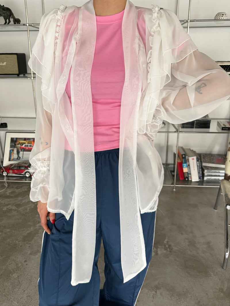 Chavi - Korean Women Fashion - #vintagekidsstyle - Queen Chiffon Blouse - 4