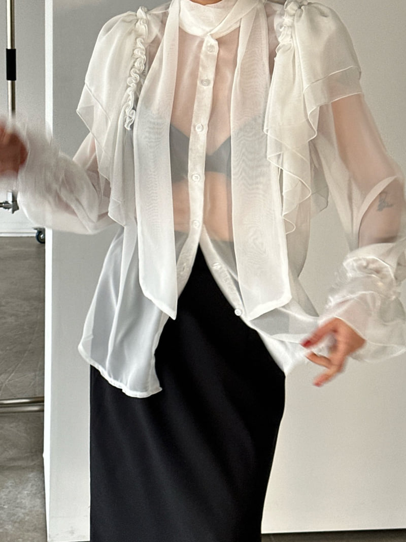 Chavi - Korean Women Fashion - #thatsdarling - Queen Chiffon Blouse - 8
