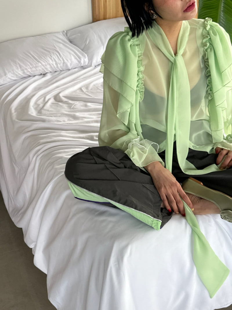 Chavi - Korean Women Fashion - #vintageinspired - Queen Chiffon Blouse - 2