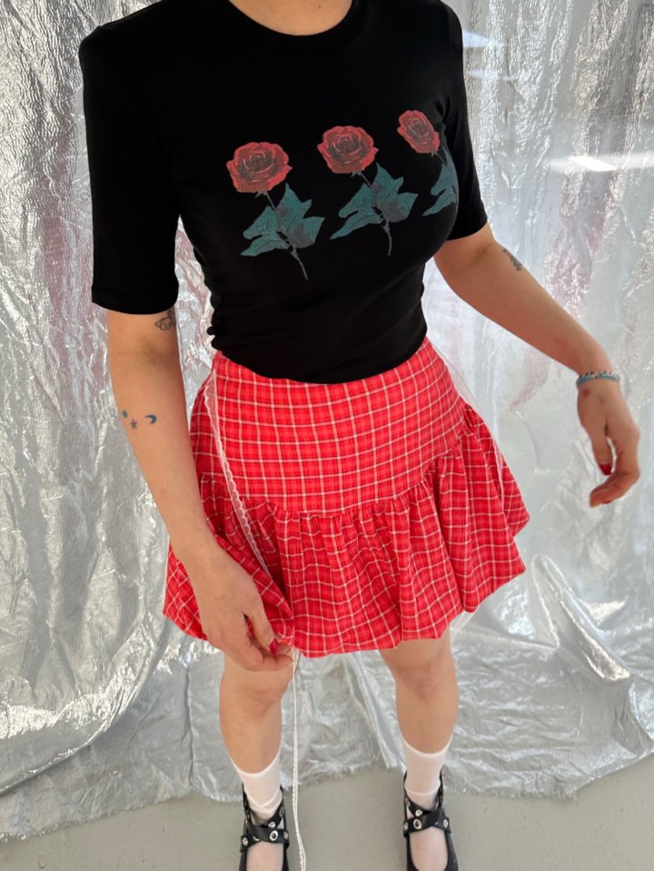 Chavi - Korean Women Fashion - #womensfashion - Rose Padded Tee - 8