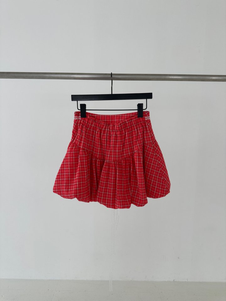 Chavi - Korean Women Fashion - #womensfashion - Cutie Check Skirt - 2